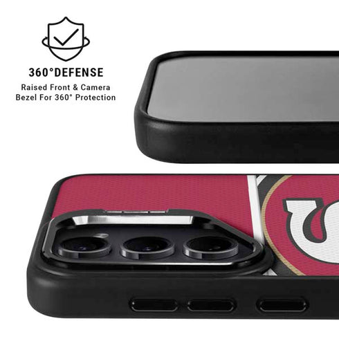 NFL San Francisco 49ers Zone Block Galaxy S24 Plus Kickstand Case